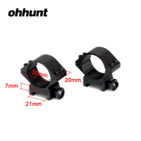 Hunting ohhunt 30mm Low Profile 20mm Scope 20mm Mount Rings Scopes Accessories