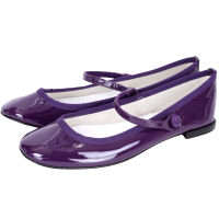 Repetto Lio Mary Jane 漆皮素面瑪麗珍鞋(紫色)