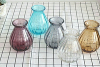 花瓶擺件玻璃花瓶透明水培花瓶客廳歐式小清新家居創意干花插花瓶