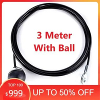 Gym Pulley Cable Steel Wire Rope Kawat Sling Baja Angkat Beban Fitness Tebal 5mm Arm Strength Pull D