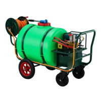 48V battery powered charge portable160L Farmland Agricultural Use Pesticide Wheelbarrow Trolley Gasoline Engine Power Sprayer