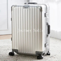 Aluminum-Magnesium Alloy Suitcase Travel Carry-On Luggage Aluminum Frame Suitcase Large Size Luggage Luxury Carry On Cabin