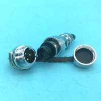 1 set GX12 12mm Cable Connector Male female Ip67 Waterproof Dustproof Cover 3 Pin Aviation Plug Socket Connectors