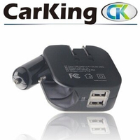 CarKing CK-2200 2in1 雙功能USB車用及家用充電器-富廉網