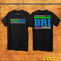 T-shirt Kaos Dekengan Bri Ekonomi Hancur Bri Meluncur Katun Hitam