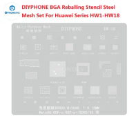DIYPHONE HW8 BGA Reballing Stencil Kirin980 Hi3680 For Huawei P30Mate 20Pro 20x 20Rs Honor V20 Magic2 CPU RAM IC Chip Steel Mesh
