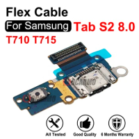 Tab T710 T715 USB Charging Port For Samsung Galaxy Tab S2 8.0 Charger Plug Dock With Mic Connector Flex Cable Replacement Part