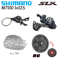 SHIMANO Deore SLX M7100 1X12S Groupset 12V Shift Lever Rear Derailleur SUNSHINE Cassette 12S 46T/50T/52T Mountain Bike Flywheel