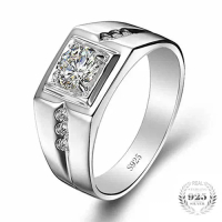 Cincin Perak 925 Silver Single Cowok Pria Man Premium SSR250