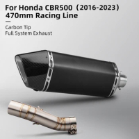 Slip On For CB400X CBR500 Motorcycle muffler Exhaust Escpae Modify Middle Pipe Connect 51mm（2013-2021 ）