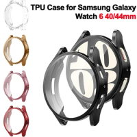 Case for Samsung Galaxy Watch 6 40mm 44mm Soft TPU Screen Protection All-Around Protective Samsung Galaxy Watch 4/5/6 44mm 40mm