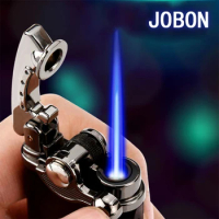Jobon-Mini Portable Metal Torch Jet, Inflatable Cigar, Windproof Blue Flame Lighter, Gadgets, Friend Gift without Gas