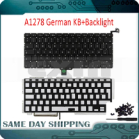 Genuine Original Used Laptop A1278 German Keyboard for Macbook Pro 13" A1278 German Deutsch DE Keyboard with Backlight Backlit