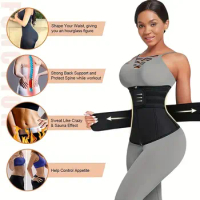 Sports Women's Waist Trainer Slimming Waist Belt Sweatproof Adjustable Zipper Shaping Waist Belt, Shaping Cloth