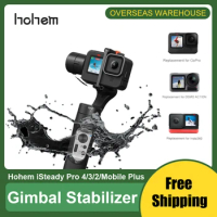 hohem iSteady Pro 4/ Mobile+ 3-Axis Handheld Camera Gimbal Stabilizer Wireless Control for GoPro OSMO Insta360 One R smart phone