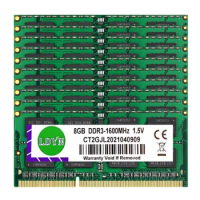LDYN-memory RAM for Laptop, 5 pcs/10 pcs,1066MHz,1333MHz,1600MHz, 4GB, 8GB, DDR3, DDR3L, PC3, PC3L,8500S,10600S, 12800S, SODIMM