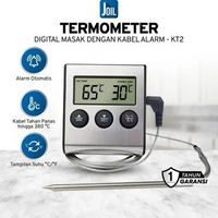 Joil Termometer Oven Masak Digital Waterproof 250°C with Timer - KT2