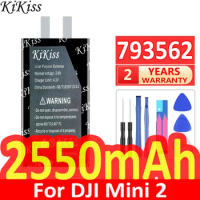2550mAh KiKiss Powerful Battery 793562 For DJI Mini 2 mini2 Camera RC Drone Bateria (Your DIY Welding) Cells