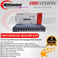 Poe Switch Hikvision 8 Port Ds-3E0310P-E/M Unmanaged Poe Switch Pasti Diskon