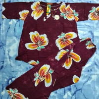cap batik COPAR peremium ukuran dewasa lengan 3/4 celana panjang