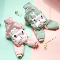 Pet Thicken Warm Clothes Autumn And Winter Clothes Cute Rabbit Clothes Net Red Teddy Pomeranian Bear Cat Small Dog Clothes