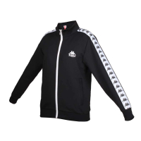 【KAPPA】男女運動外套-立領外套 上衣 黑白(371M7TW-005)