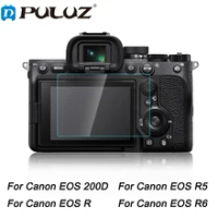 PULUZ 2.5D 9H Tempered Glass Film for Canon EOS 200D / Canon EOS R / Canon EOS R5 / Canon EOS R6