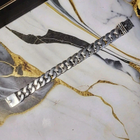Gelang Perak Rantai Sisik Naga Polos