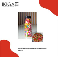 SPRINKLE GULA HIASAN KUE VARIAN 100 GR REPACK Love Rainbow