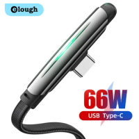 Elough 6A USB Type C Cable For Huawei P40 Mate 40 30 Pro Xiaomi Redmi Note 11 Pro Fast Charger USB-C Cable cabo usb tipo c Cord