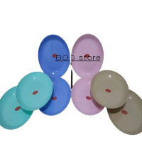 Paket 6 Pcs Piring Plastik Debora Alexish 9 Inchi - Pink, Biru, Tosca Makan Kitchenware