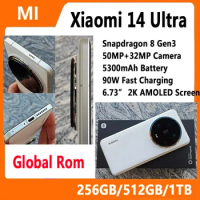 Global ROM Xiaomi 14 Ultra Original Snapdragon 8 Gen3 6.73” 2K AMOLED Screen 5300mAh 90W Fast Charging 50MP+32MP China Rom