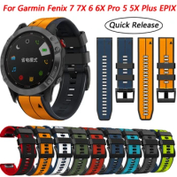 Quick 22 26mm Release Strap For Garmin Fenix 7X 7 6 6X Pro 5 5X Plus 3 HR Correa Watch Band Bracelet Smartwatch Accessories