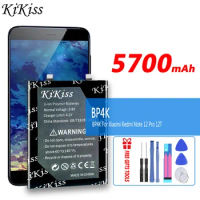 KiKiss Battery BP4K 5700mAh For Xiaomi Redmi Note 12 Pro/12T Note12 Pro 12Pro/Poco X5 Pro X5Pro 5G Bateria