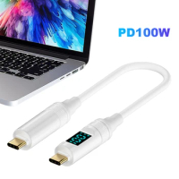 USB C To USB C Display Cable PD 100W Fast Charging 8K@60Hz Type-C USBC Cable Type C C To C Cable for