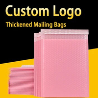 Bubble Mailers Envelope Pink Courier Bag Rose Custom Mailing Bags Small Business Mail Shipping Supplies Delivery Bag Packaging