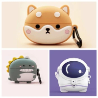 Cartoon for OPPO Enco Air 2i / buds2 Case Funny Dogs Dinosaur Protection Silicone Case for OPPO Enco buds 2 Headphone Case