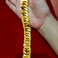 gelang sisik naga lapis emas import besar