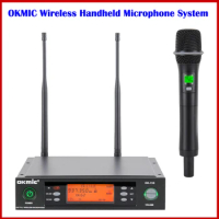Hot OKMIC UHF True Diversity OK-11D Wireless Handheld Microphone System For Stage on Teaching Gathering Promotion