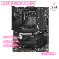 For MSI MEG B550 UNIFY Motherboard 128GB HDMI USB2.0 M.2 Socket AM4 DDR4 ATX B550 Mainboard 100% Tested Fully Work