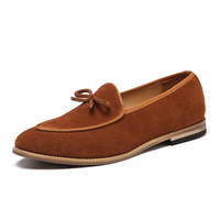 Suede Leather Men Loafer Shoes Fashion Slip On Male Shoes Casual Shoes Man Party Wedding Footwear Bi