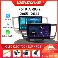 For Kia RIO 2 RIO2 2005 - 2011 Car Radio Multimedia video player for Kia RIO 2 GPS No 2 din Android 