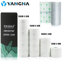 EMALLA 10M Roll Waterproof Tattoo Film Aftercare Protective Skin Healing Adhesive Bandages Repair Accessories Tattoo Supply