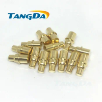 Tangda pogo pin connector DHL D 5*10mm spring test pin high current probe 2.5A plating 1u" gold large current 5 10 AG