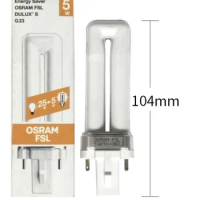 OSRAM DULUX S 5W/860 6000K 11 Daylight G23 2 pins CFL Lamp Tube LUMILUX Bulb