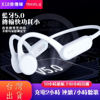 🇹🇼台灣現貨⚡️當天寄出🔥 X18 骨傳導藍牙耳機 無線耳機 游泳耳機 IPX8級防水 耳掛式 運動 游泳 跑步  8G內存