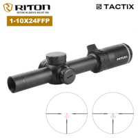 RITON 1-10×24 SFP Tactical Spotting Scope Lunettes For Hunting Air Gun sight HD Glass Riflescope Rifle Sniper Hunting Fits.308
