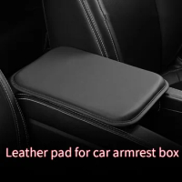 Car armrest cushion cover leather car console armrest box accessory cover seat cushion center console pad