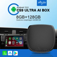 Wireless Carplay And Android Auto CarPlay Android 13 Ai Box QCM 6125 WiFi 4g LTE GPS Built-in For Volvo Ford Benz VW Audi Toyota