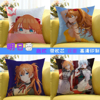 หมอน Asuka Langley Soryu, Eva Neocentury Evangelion, พัดลมต่อพ่วง, เบาะหมอนอิงอะนิเมะ DIY, หมอนรองคอ